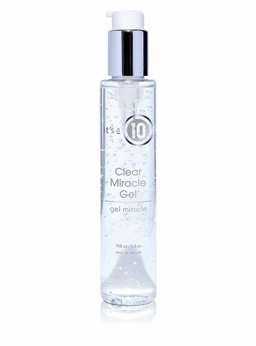 It's A 10 Clear Miracle Gel 5 oz Smoothing Shine Enhancing, All Types Hair Gel